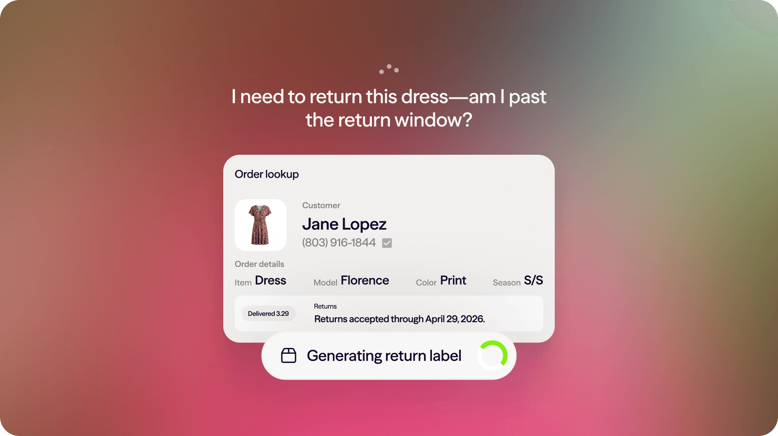 I need to return this dress—am I past the return window?